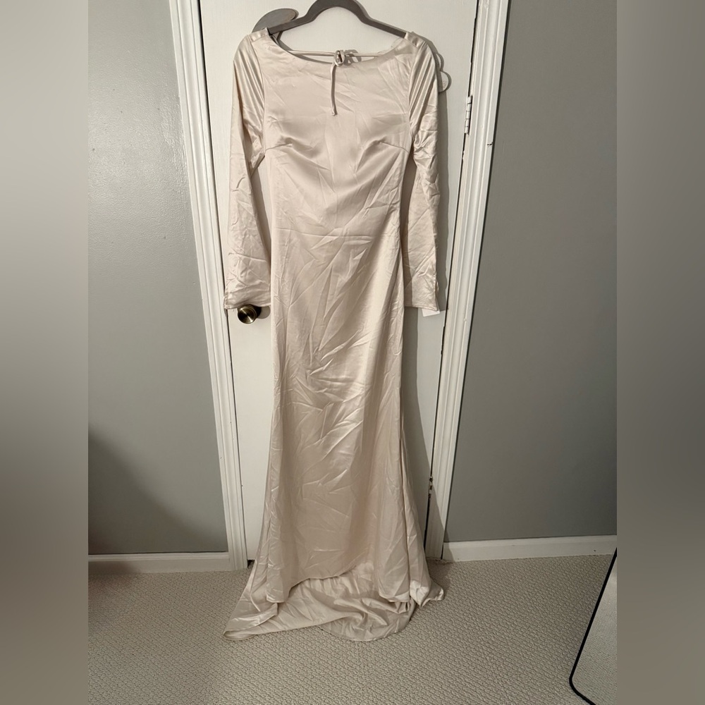 Lena Cream Long Sleeve Dress